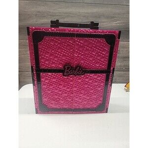 Mattel Barbie Hot Pink & Black Wardrobe Carrying Case